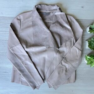 BAGATELLE faux leather draped jacket size M EUC